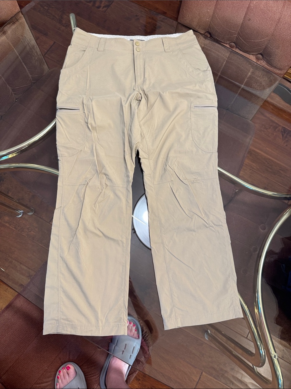 L.L. Bean Vista Trekking Pants, Mid-Rise Straight Leg Pants in Sandstone